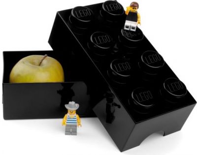 LEGO Box na desiatu 10 x 20 x 7,5 cm čierna