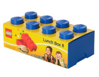 LEGO box na desiatu modrá