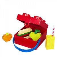 LEGO® box s rukoväťou červený 3