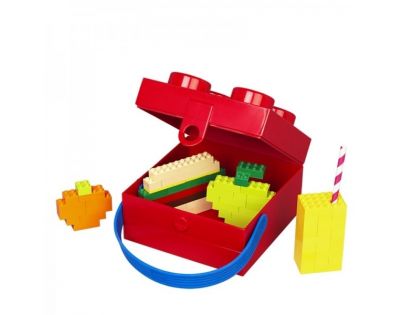 LEGO® box s rukoväťou červený