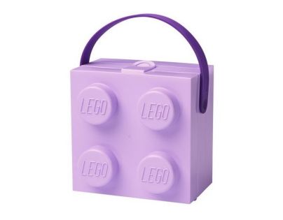 LEGO® Box s rukoväťou fialový
