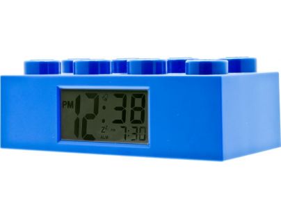 LEGO Brick Hodiny s budíkom modrá