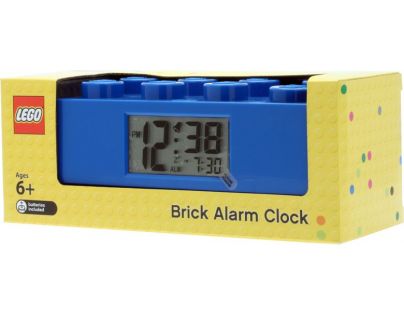 LEGO Brick Hodiny s budíkom modrá