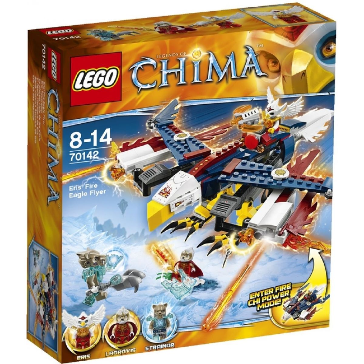 LEGO CHIMA - herní sady 70142 - Erisino ohnivé orlí letadlo