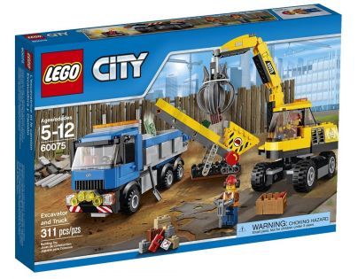 LEGO City Demolition 60075 - Bagr a náklaďák