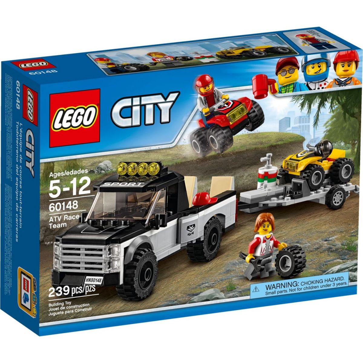 LEGO City 60148 Pretekársky tím štvorkoliek