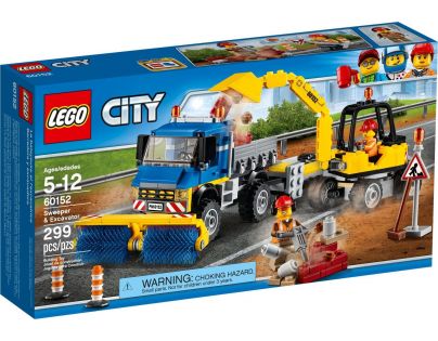 LEGO City 60152 Zametací vůz a bagr