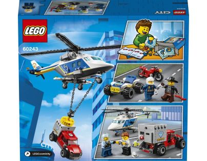 LEGO City 60243 Prenasledovanie policajnou helikoptérou - Poškodený obal