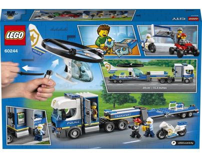 LEGO City 60244 Preprava policajnej helikoptéry - Poškodený obal