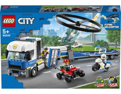 LEGO City 60244 Preprava policajnej helikoptéry - Poškodený obal
