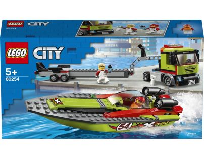 LEGO City 60254 Preprava pretekárskeho člnu - Poškodený obal