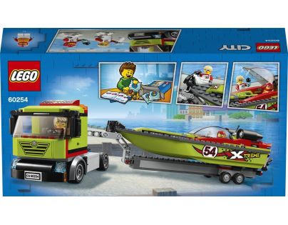 LEGO City 60254 Preprava pretekárskeho člnu - Poškodený obal