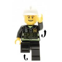 LEGO City Fireman hodiny s budíkom 3