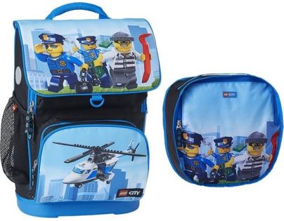 LEGO CITY Police Chopper Maxi školní aktovka, 2 dílný set