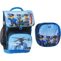 LEGO CITY Police Chopper Maxi školní aktovka, 2 dílný set LEGO CITY Police Chopper Maxi školní aktovka, 2 dílný set