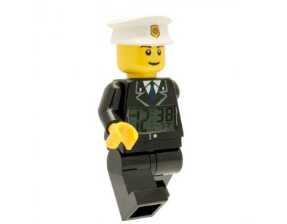 LEGO City Policeman hodiny s budíkom