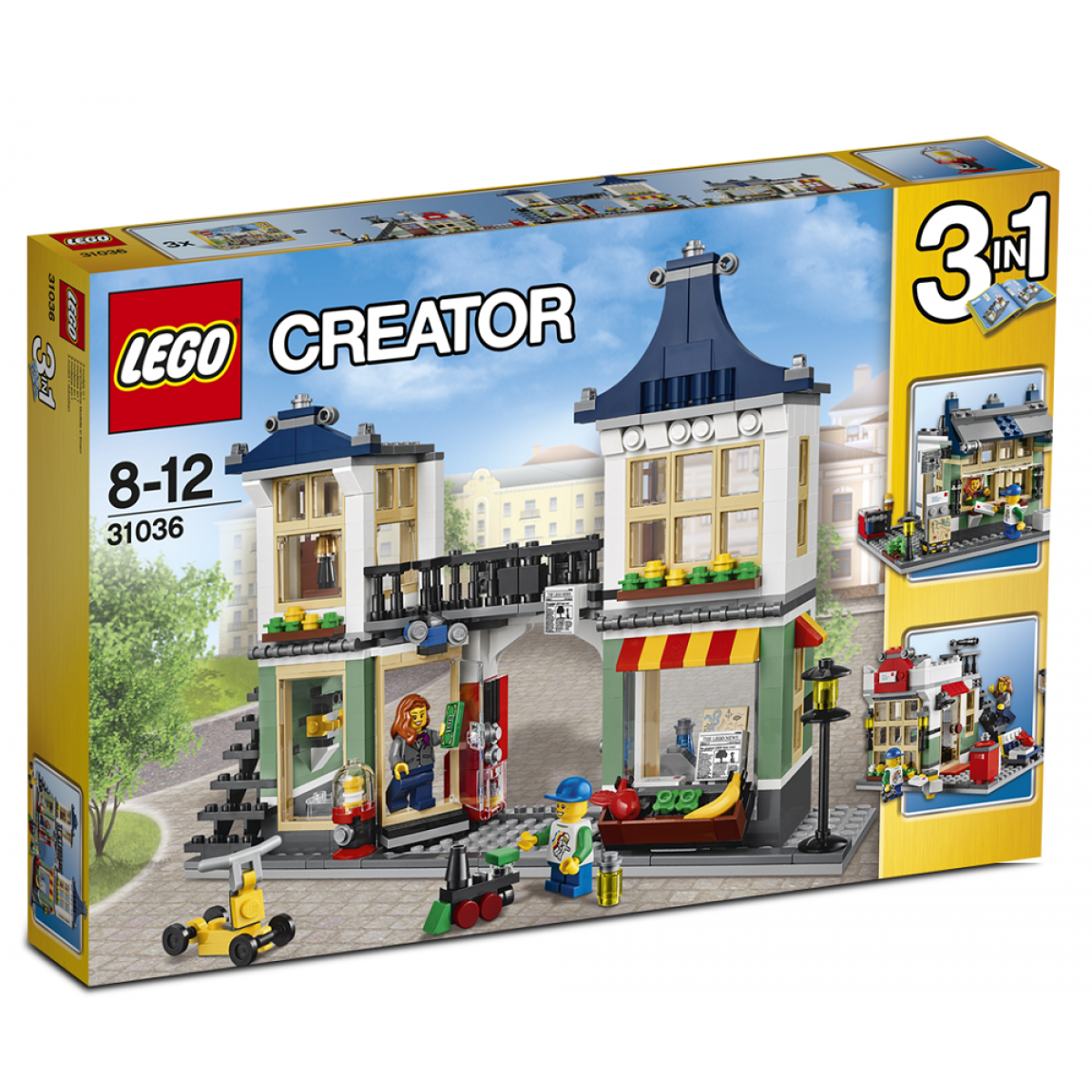 LEGO Creator 31036 - Obchod s hračkami a potravinami