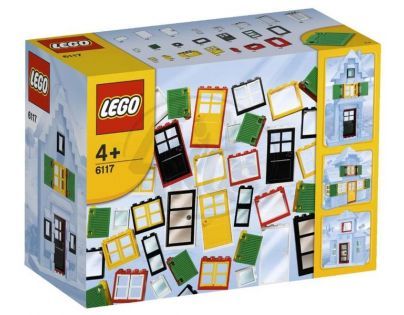 LEGO Kostičky 6117 Dveře a okna náhradní díly