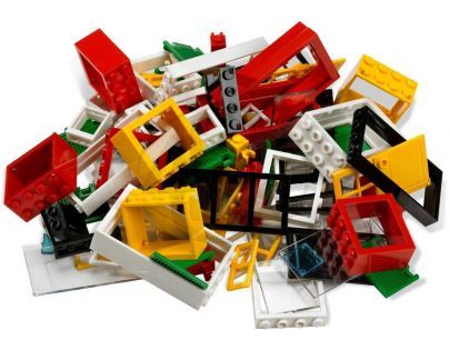 LEGO Kostičky 6117 Dveře a okna náhradní díly