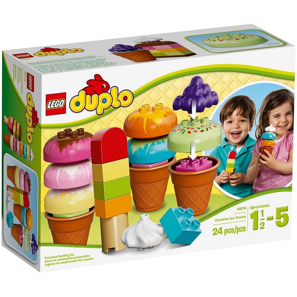 LEGO DUPLO Kostičky 10574 - Postav si zmrzlinu