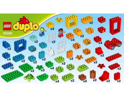 LEGO DUPLO Kostičky 10580 Zábavný box Deluxe
