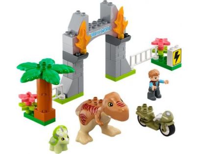 LEGO® DUPLO® Jurassic World ™ 10939 T-rex a Triceratops na úteku