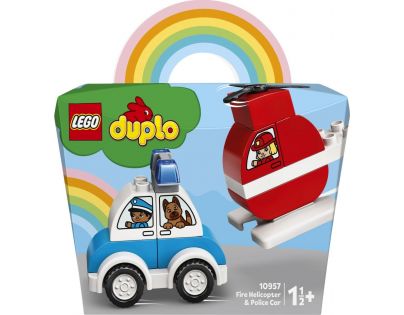 LEGO® DUPLO® My First 10957 Hasičský vrtuľník a policajné auto