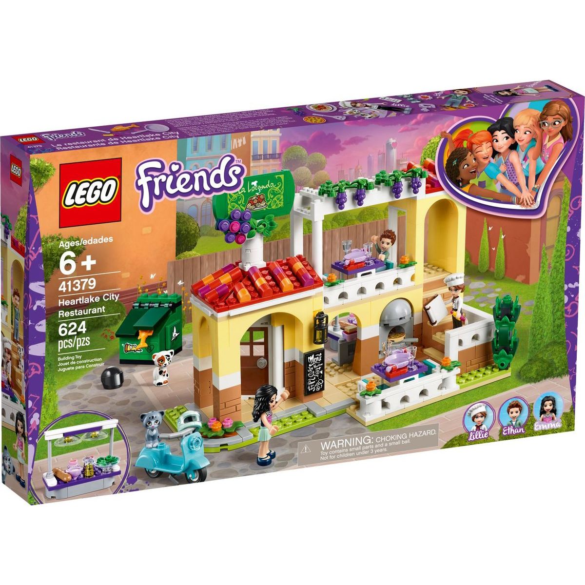 LEGO Friends 41379 Reštaurácia v mestečku Heartlake - Poškodený obal