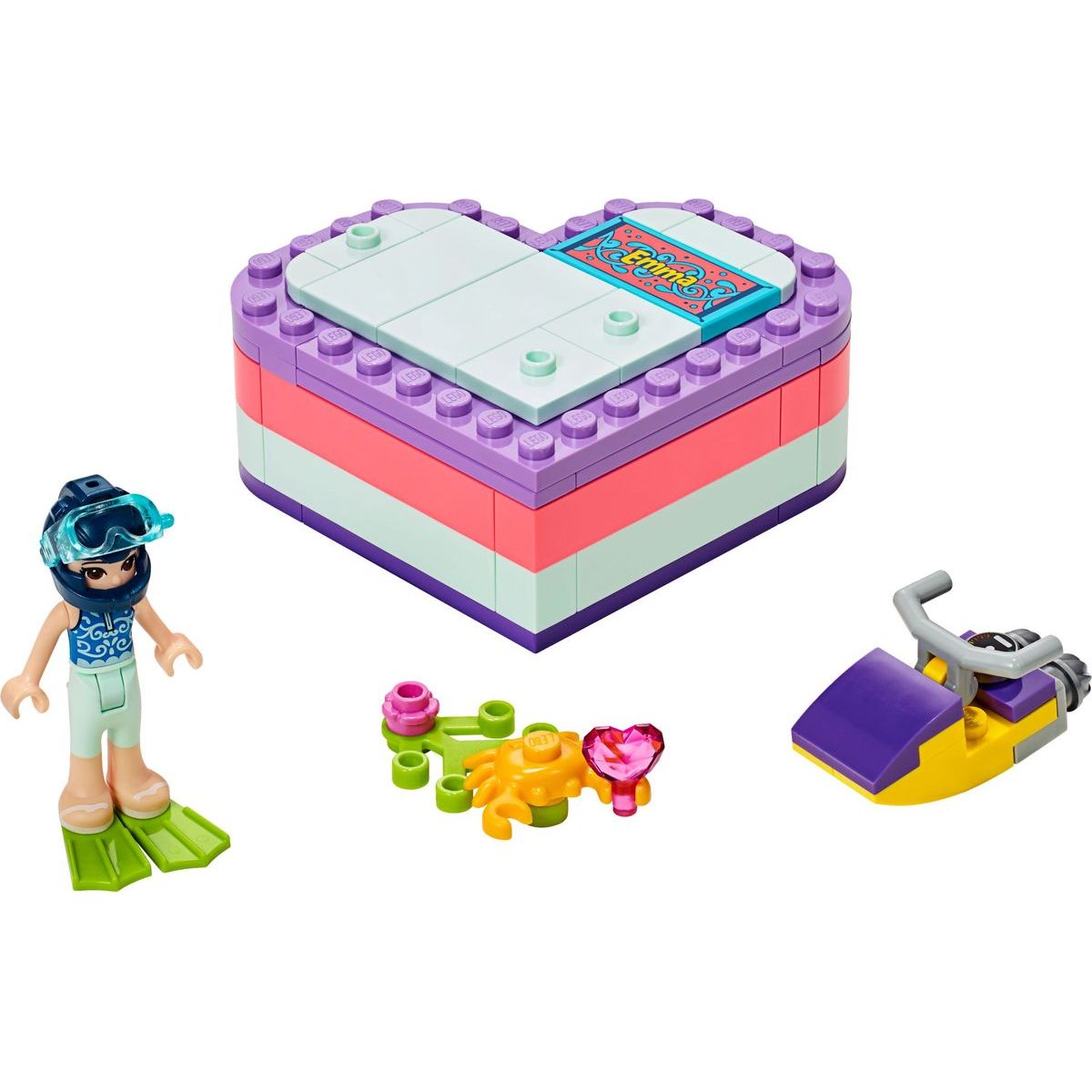 LEGO Friends 41385 Emma a letný srdiečkový box