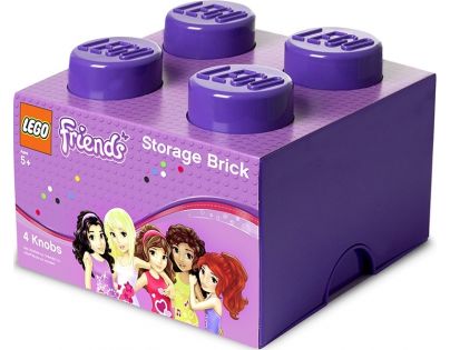 LEGO Friends úložný box 250x252x181 mm - Fialová