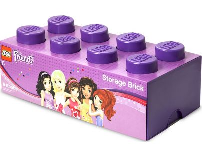 LEGO Friends úložný box 250x502x181 mm - Fialová