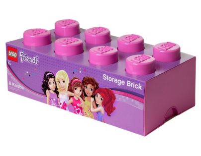 LEGO Friends úložný box 250x502x181 mm - Růžová
