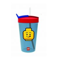 LEGO® Iconic Classic fľaša so slamkou červená a modrá 2