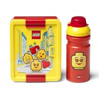 LEGO Iconic Girl desiatový set fľaša a box žltá a červená LEGO Iconic Girl desiatový set fľaša a box žltá a červená