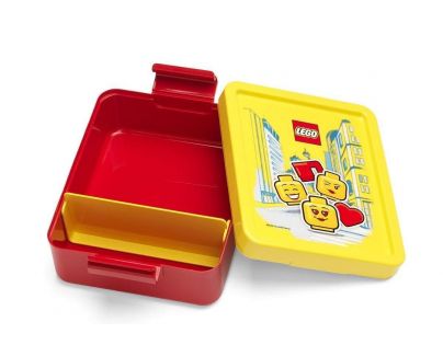 LEGO Iconic Girl desiatový set fľaša a box žltá a červená