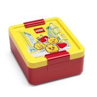 LEGO Iconic Girl desiatový set fľaša a box žltá a červená 3
