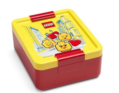 LEGO Iconic Girl desiatový set fľaša a box žltá a červená