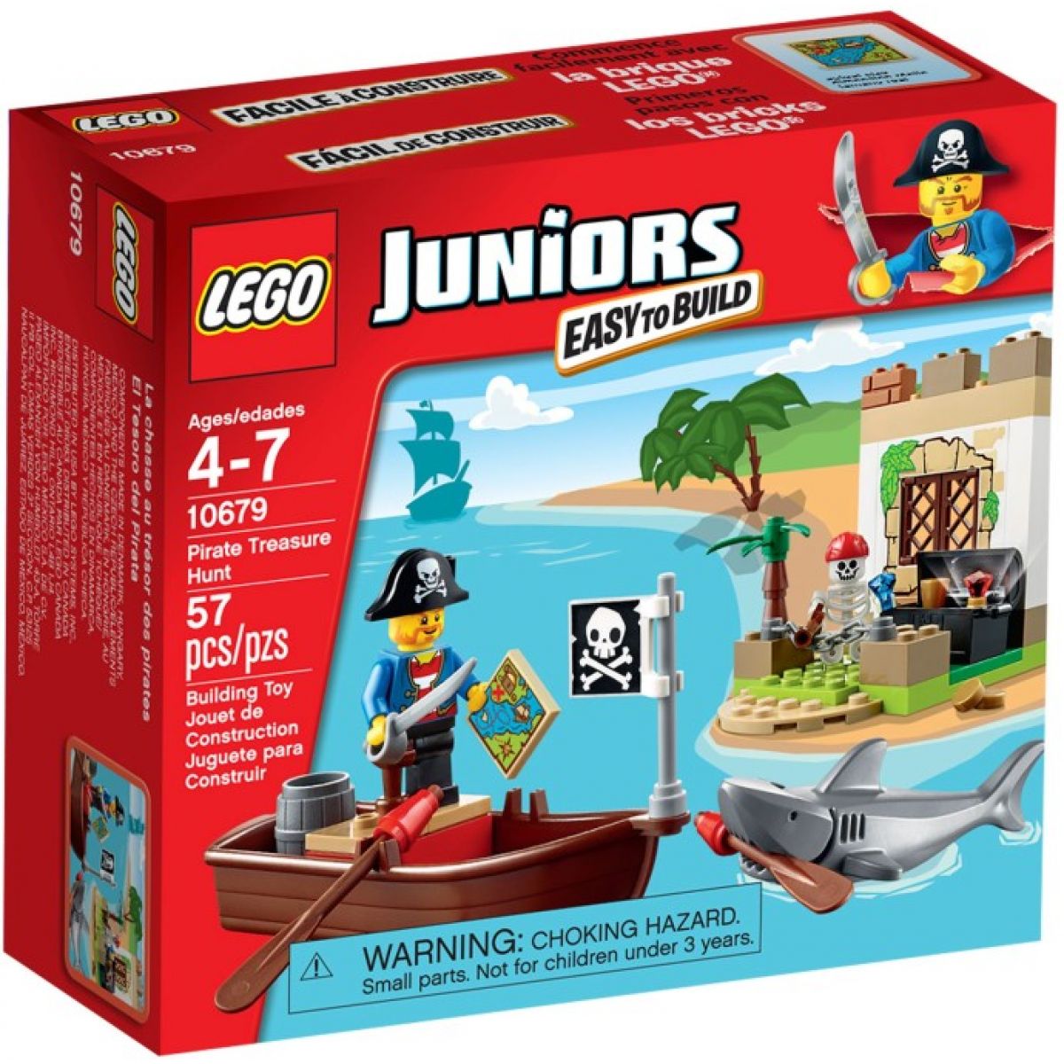 LEGO Juniors 10679 - Pirátský hon za pokladem