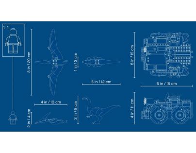 LEGO® Jurassic World 75940 Únik gallimima a pteranodona