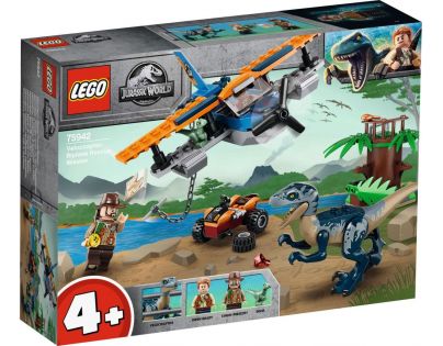 LEGO® Jurassic World 75942 Velociraptor: Záchranná misia s dvojplošníkom