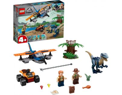 LEGO® Jurassic World 75942 Velociraptor: Záchranná misia s dvojplošníkom