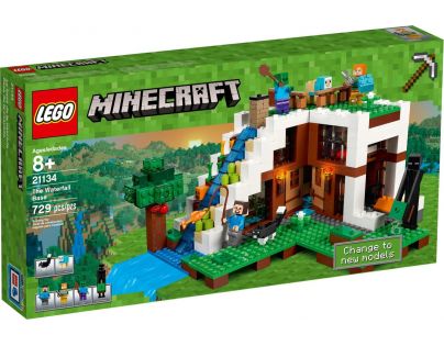 LEGO Minecraft 21134 Základňa vo vodopáde