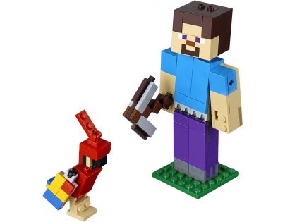LEGO Minecraft 21148 veľká figúrka: Steve s papagájom