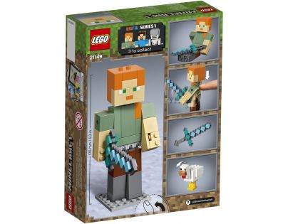 LEGO Minecraft 21149 veľká figúrka: Alex so sliepkou