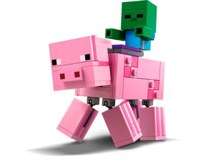 LEGO Minecraft 21157 Veľká figúrka: Prasa a malé zombie