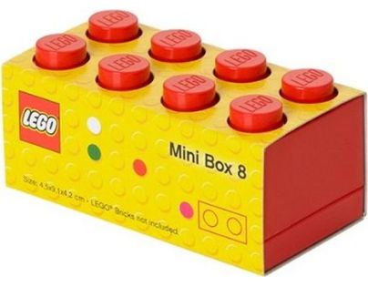 LEGO® Mini Box 4,6 x 9,3 x 4,3 cm Červený