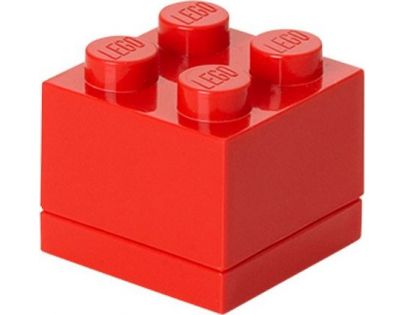 LEGO Mini Box 4,6 x 4,6 x 4,3 cm červený