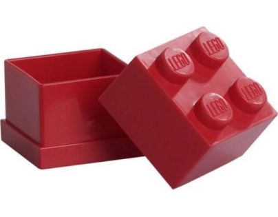 LEGO Mini Box 4,6 x 4,6 x 4,3 cm červený
