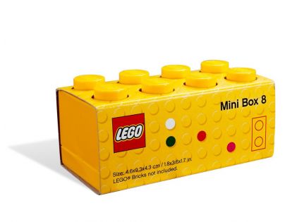 LEGO Mini Box 4,6 x 9,3 x 4,3 cm žltý