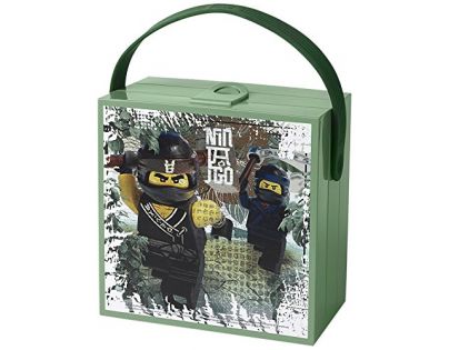 Lego Ninjago Movie box s rukojetí army zelená